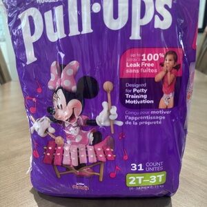Huggies Pull Ups 2T-3T Training Pants Disney Minnie 31 Count Unopened Package